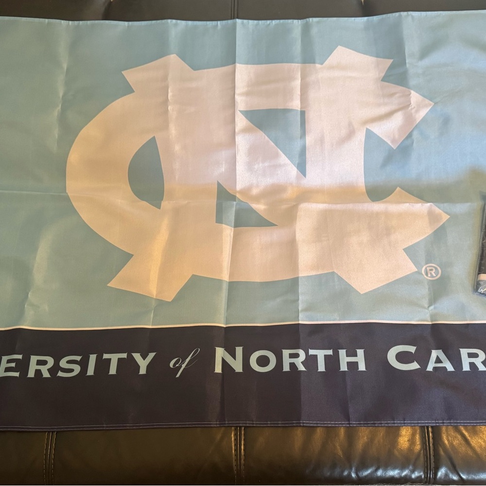 North Carolina University flags.